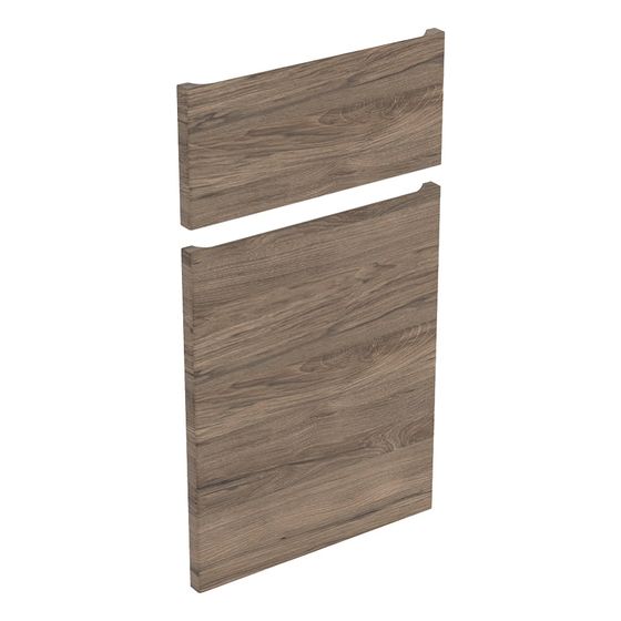 Geberit Renova Plan Set Schubladenfront, eine Tür für Seitenschrank, ab Baujahr 2021, H 70cm, Nussbaum/Folie strukturiert