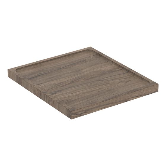 Geberit Renova Plan Abdeckplatte für Seitenschrank 1 Schublade, ab Baujahr 2021, Nussbaum hickory/Folie strukturiert