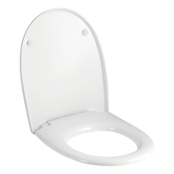 Geberit Felino WC-Sitz mit Absenkautomatik, Befestigung von unten, Weiß/glänzend