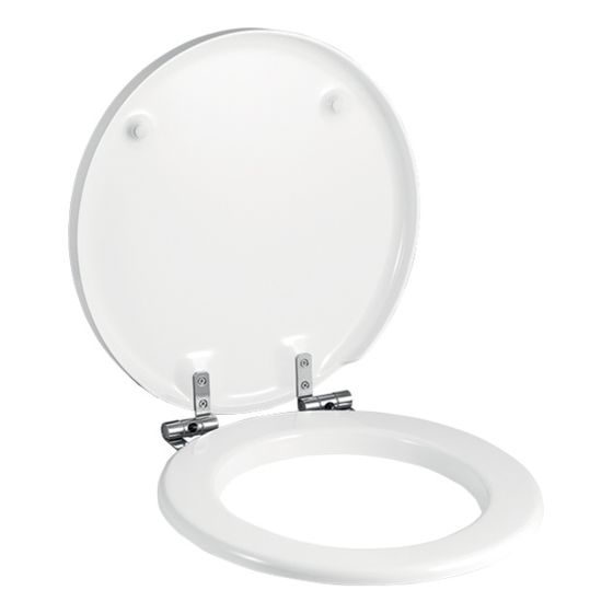 Geberit Preciosa WC-Sitz ohne Absenkautomatik, Weiß/glänzend
