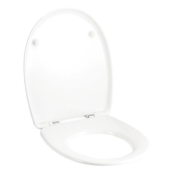 Geberit Virto WC-Sitz mit Absenkautomatik, Befestigung von oben, Weiß/glänzend