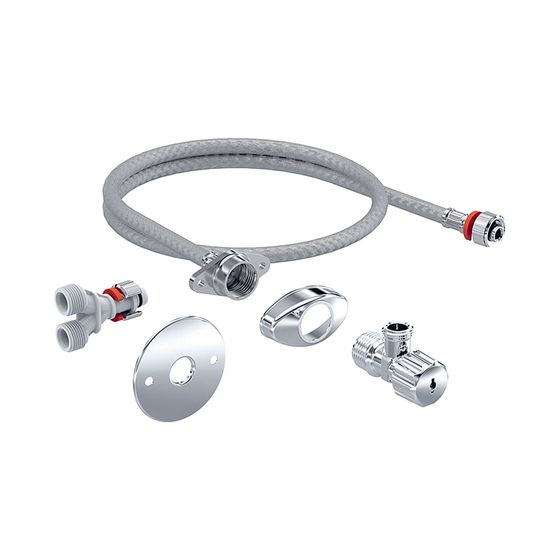 Geberit Wasseranschlussset für Unterputz-Spülkästen 12cm, für Geberit AquaClean Tuma WC-Aufsätze
