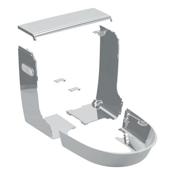 Geberit Set Designabdeckung für Geberit AquaClean Mera, Hochglanz verchromt