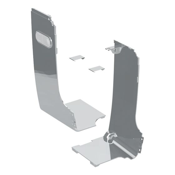 Geberit Set Designabdeckung seitlich für Geberit AquaClean Mera, Hochglanz verchromt