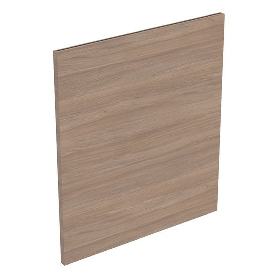 Geberit Schubladenfront für Acanto Seitenschrank mit 2 Schubladen, Breite 45cm, Eiche, Melamin Holzstruktur