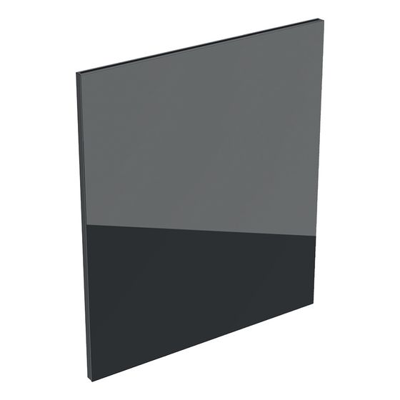 Geberit Schubladenfront für Acanto Seitenschrank mit 2 Schubladen, Breite 45cm, Lava/Glas