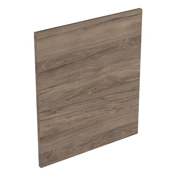 Geberit Schubladenfront für Acanto Unterschrank für Handwaschbecken Breite 45cm, Nussbaum hickory, Melamin Holzstruktur