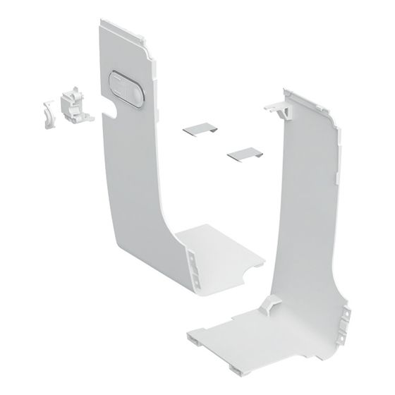 Geberit Set Designabdeckung seitlich für Wasseranschluss extern für Geberit AquaClean Mera, Weiß