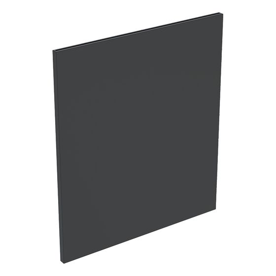 Geberit Schubladenfront für Acanto Seitenschrank mit 2 Schubladen, Breite 45cm, Lava, lackiert matt