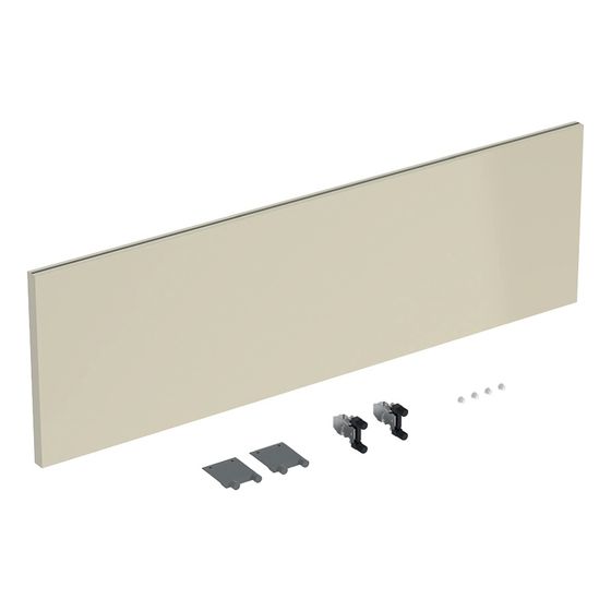 Geberit iCon Schubladenfront für Unterschrank für Waschtisch, 1 Schublade, Breite Waschtisch 75cm, Sandgrau/lackiert hochglanz