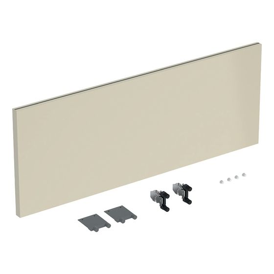 Geberit iCon Schubladenfront für Unterschrank für Waschtisch, 1 Schublade, Breite Waschtisch 60cm, Sandgrau/lackiert hochglanz