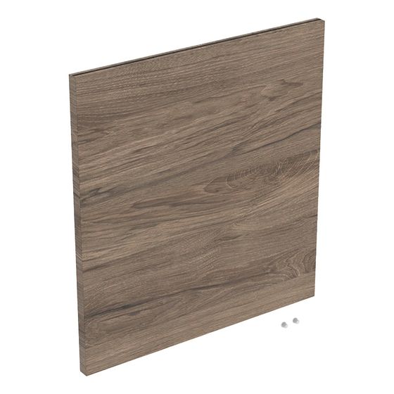 Geberit iCon Tür Unterschrank für Handwaschbecken, 1 Tür, Waschtisch 38cm, Nussbaum/Melamin Holzstruktur, Türanschlag links
