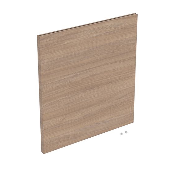 Geberit iCon Tür Unterschrank für Handwaschbecken, 1 Tür, B Waschtisch 38cm, Eiche/Melamin Holzstruktur, Türanschlag links