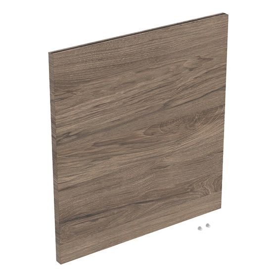 Geberit iCon Tür Unterschrank für Handwaschbecken, 1 Tür, Waschtisch 38cm, Nussbaum/Melamin Holzstruktur, Türanschlag rechts