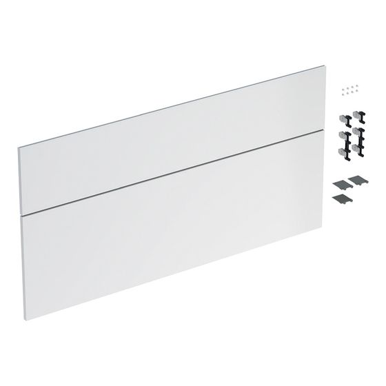 Geberit iCon Set Schubladenfronten für Unterschrank für Waschtisch 2 Schubladen Weiß Waschtisch 120cm/lackiert hochglänzend
