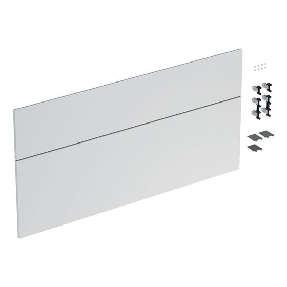 Geberit iCon Set Schubladenfronten für Unterschrank für Waschtisch, 2 Schubladen, Weiß, Breite Waschtisch 120cm/lackiert matt