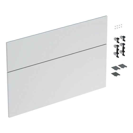 Geberit iCon Set Schubladenfronten für Unterschrank für Waschtisch, 2 Schubladen, Weiß, Breite Waschtisch 90cm/lackiert matt