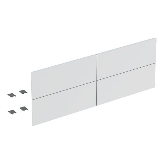 Geberit Set Schubladenfronten für ONE Unterschrank, 4 Schubladen für Waschtisch, Breite 135cm, Weiß, lackiert matt