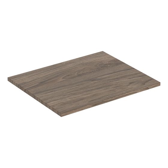 Geberit iCon Einlegeboden für Seitenelement Tiefe 24,6cm, Nussbaum hickory Melamin Holzstruktur