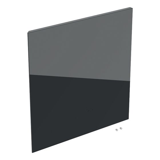 Geberit Acanto Tür für quadratischen Hochschrank mit 1 Tür, Breite 45cm, Lava/Glas