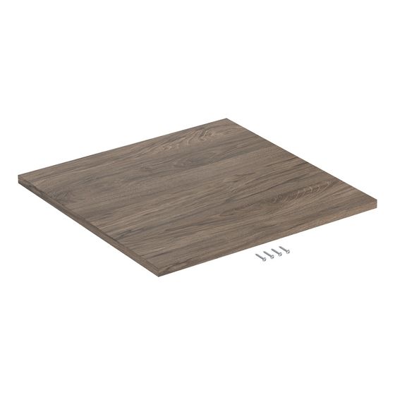 Geberit iCon Abdeckplatte für Seitenschrank Nussbaum hickory/Melamin Holzstruktur
