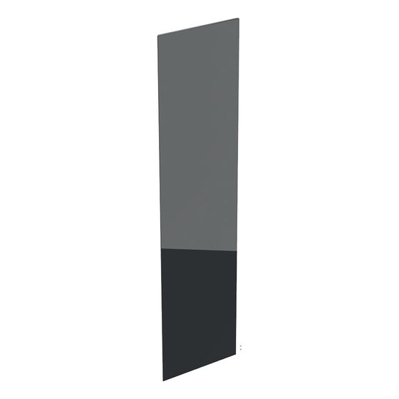 Geberit Acanto Tür für Hochschrank mit 1 Tür, Innenspiegel, verkürzte Ausladung, Breite 45cm, Lava/Glas