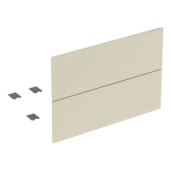 Geberit Set Schubladenfronten für ONE Unterschrank für Waschtisch, 2 Schubladen, 75cm Sandgrau/lackiert hochglänzend