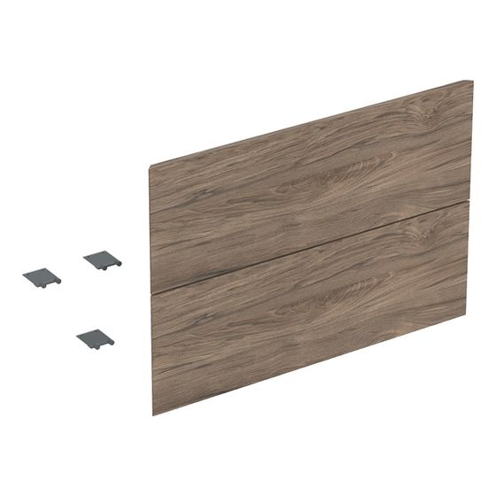 Geberit Set Schubladenfronten für ONE Unterschrank für Waschtisch, 2 Schubladen, B 75cm Nussbaum/Melamin Holzstruktur