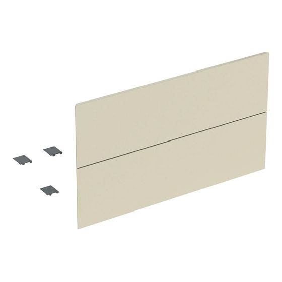 Geberit Set Schubladenfronten für ONE Unterschrank für Waschtisch, 2 Schubladen, 90cm Sandgrau/lackiert hochglänzend