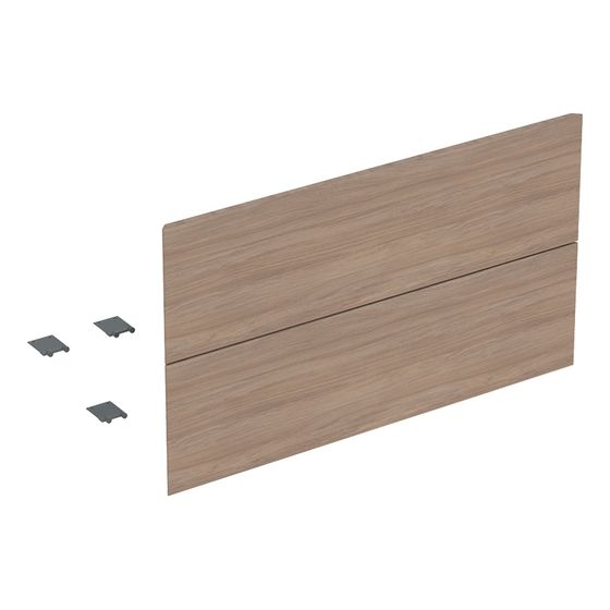 Geberit Set Schubladenfronten für ONE Unterschrank für Waschtisch, 2 Schubladen, 90cm Eiche natur/Melamin Holzstruktur