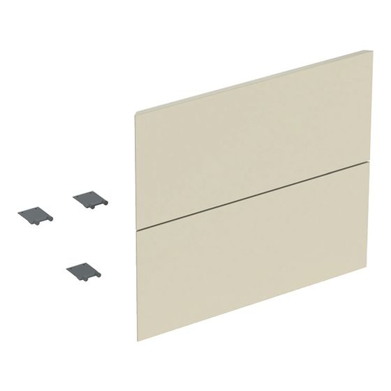 Geberit Set Schubladenfronten für ONE Unterschrank für Waschtisch, 2 Schubladen, 60cm Sandgrau/lackiert hochglänzend