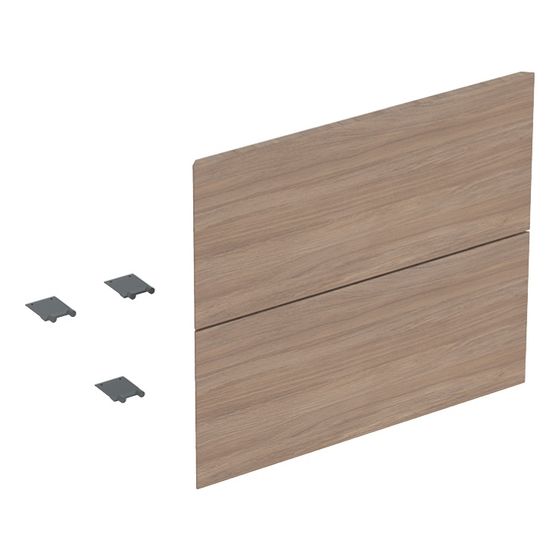 Geberit Set Schubladenfronten für ONE Unterschrank für Waschtisch, 2 Schubladen, 60cm Eiche natur/Melamin Holzstruktur