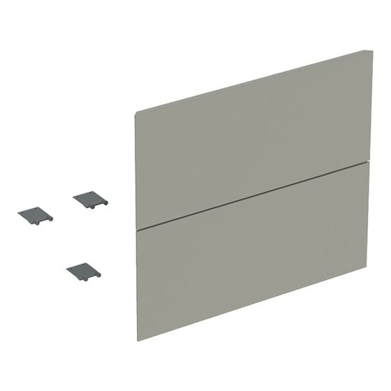 Geberit Set Schubladenfronten für ONE Unterschrank für Waschtisch, 2 Schubladen, Breite 60cm, Greige/lackiert matt