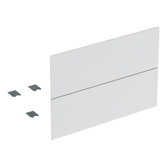 Geberit Set Schubladenfronten für ONE Unterschrank für Waschtisch, 2 Schubladen, Breite 75cm, Weiß lackiert matt