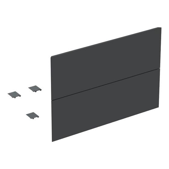 Geberit Set Schubladenfronten für ONE Unterschrank für Waschtisch, 2 Schubladen, Breite 75cm, Lava lackiert matt