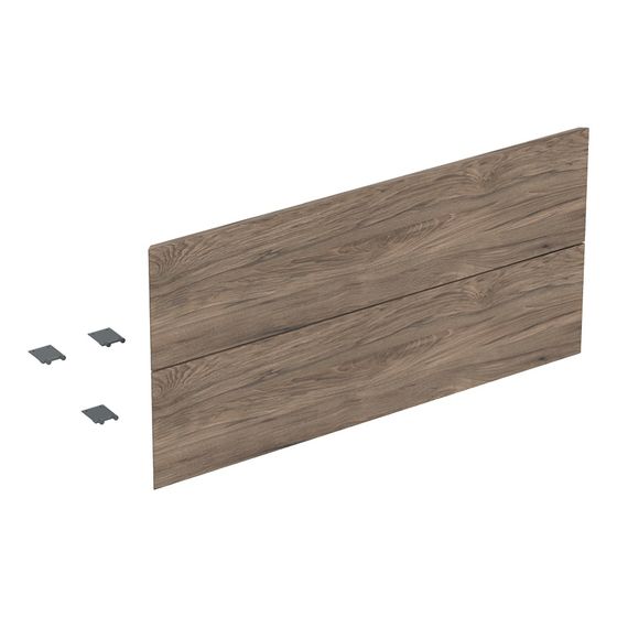 Geberit Set Schubladenfronten für ONE Unterschrank für Waschtisch, 2 Schubladen, B 105cm Nussbaum/Melamin Holzstruktur