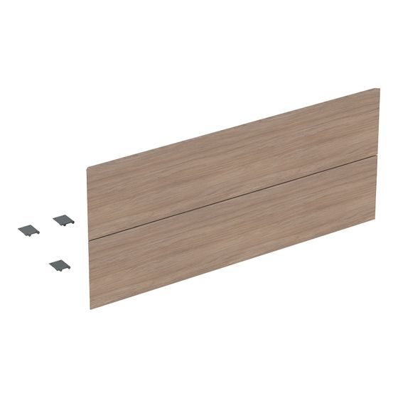 Geberit Set Schubladenfronten für ONE Unterschrank für Waschtisch, 2 Schubladen, 120cm Eiche natur/Melamin Holzstrukt