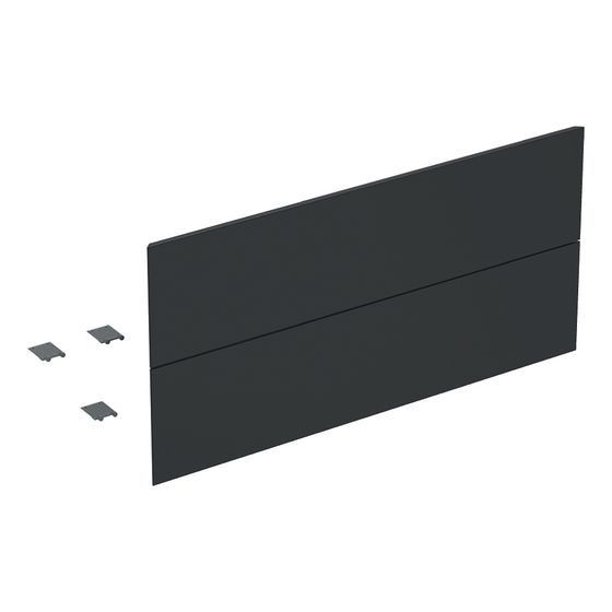 Geberit Set Schubladenfronten für ONE Unterschrank für Waschtisch, 2 Schubladen 105cm, Mattschwarz, lackiert matt