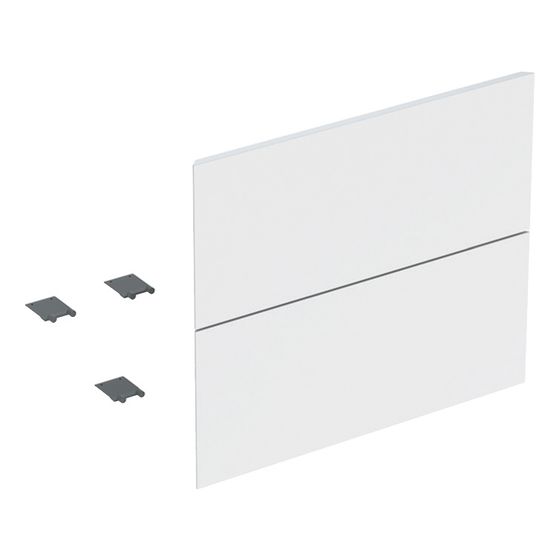 Geberit Set Schubladenfronten für ONE Unterschrank für Waschtisch, 2 Schubladen, Breite 60cm, Weiß/lackiert hochglanz