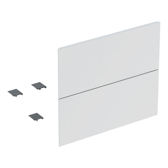 Geberit Set Schubladenfronten für ONE Unterschrank für Waschtisch, 2 Schubladen, Breite 60cm, Weiß lackiert matt