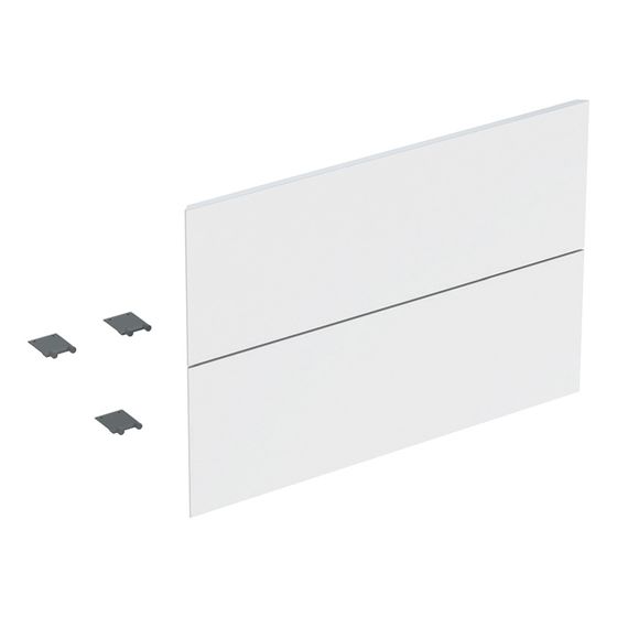 Geberit Set Schubladenfronten für ONE Unterschrank für Waschtisch, 2 Schubladen, Breite 75cm, Weiß/lackiert hochglanz