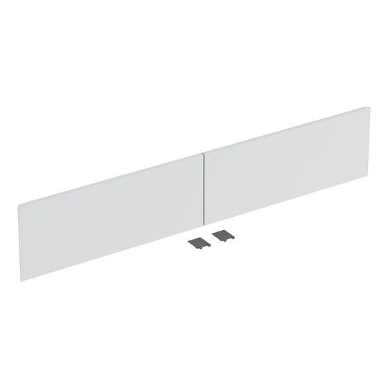 Geberit Set Schubladenfronten für ONE Unterschrank für Waschtisch, 2 Schubladen 135cm, Mattweiß, lackiert matt