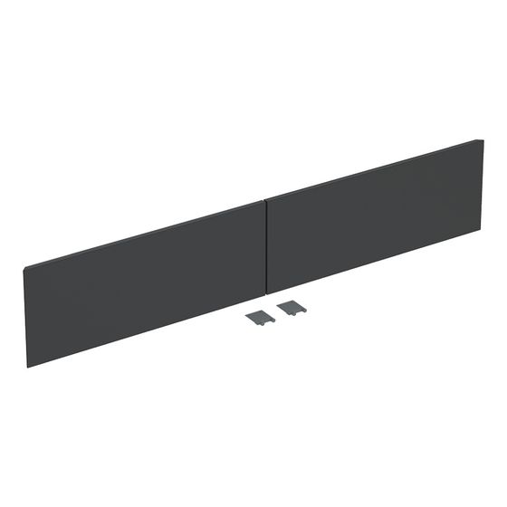 Geberit Set Schubladenfronten für ONE Unterschrank für Waschtisch, 2 Schubladen 135cm, Lava, lackiert matt
