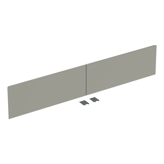 Geberit Set Schubladenfronten für ONE Unterschrank für Waschtisch, 2 Schubladen 135cm, Greige, lackiert matt