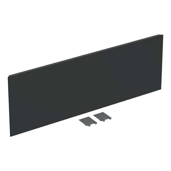 Geberit Schubladenfronten für ONE Unterschrank für Waschtisch, 1 Schublade 75cm, Mattschwarz, lackiert matt