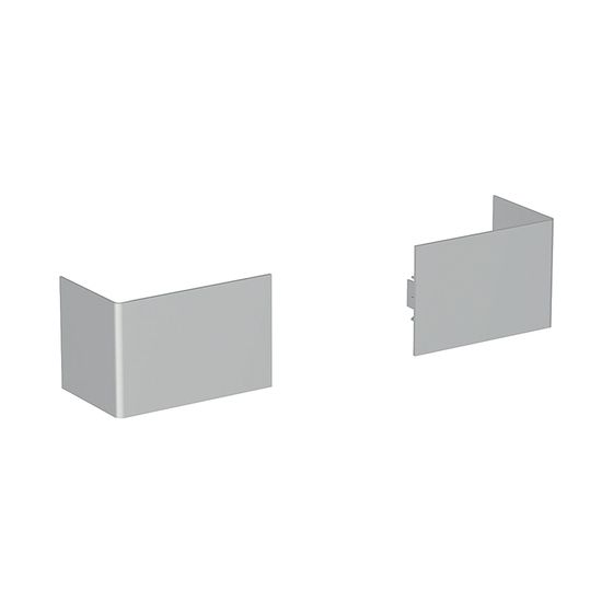 Geberit Abdeckung unten, für Geberit Monolith Sanitärmodul für Stand-WC, Mittelgrau/Perlglimmer