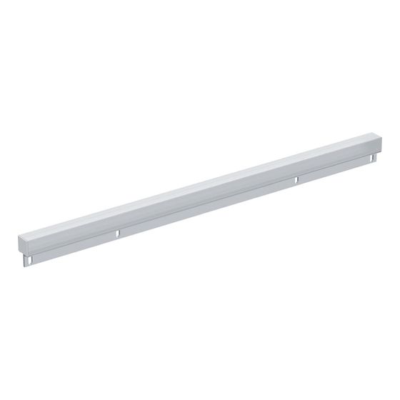 Geberit Lichtleiste obere für Option Plus Square Lichtspiegel, Breite 40cm, Aluminium eloxiert