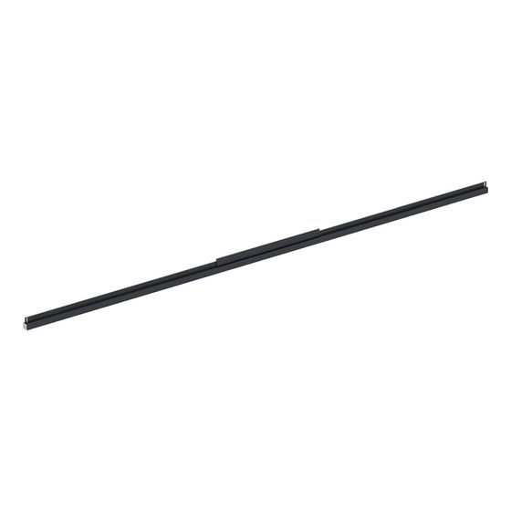 Geberit Lichtleiste untere für Option Plus Square Lichtspiegel, Breite 135cm, Mattschwarz