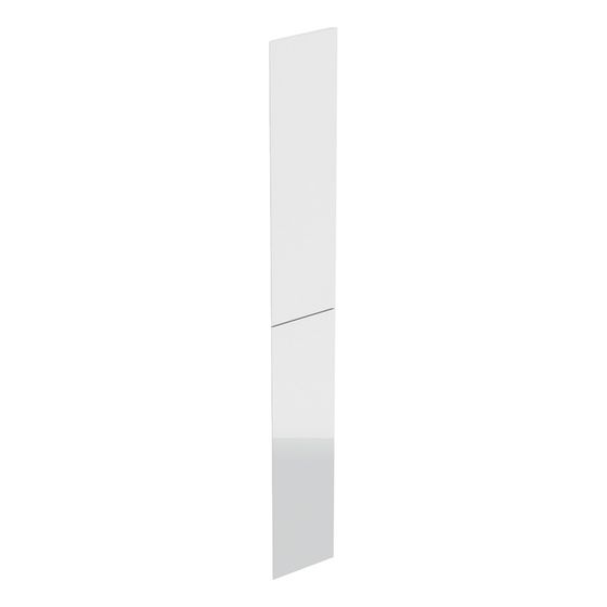 Geberit Acanto Set Schubladenfronten für Hochschrank mit 2 Auszügen, Weiß/Glas