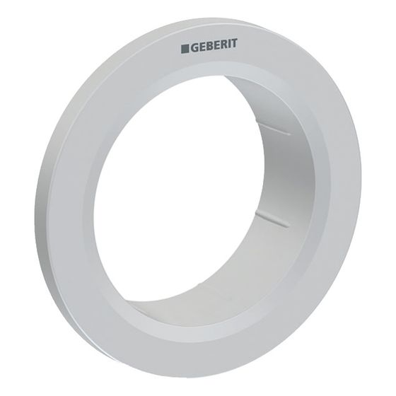 Geberit Typ 01 Rosette für Fernbetätigung Round, Möbeldrücker, Mattchrom, easy-to-clean